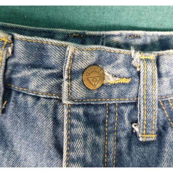 Guess Jeans Vtg 90s Triangle Logo, Size 29, Made in USA Denim Retro Casual 1990s - Picture 5 of 7